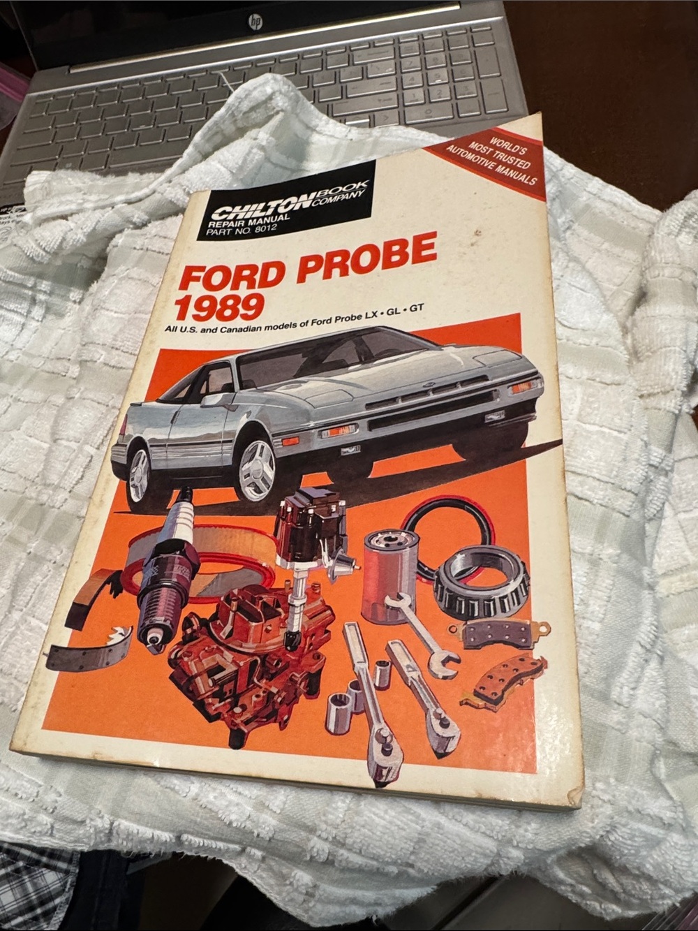 Chilton Ford Probe 1989 Repair Manual - Orange Cover